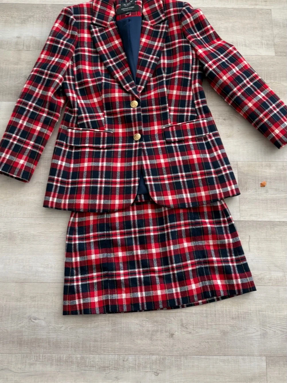 J. Crew tailored plaid